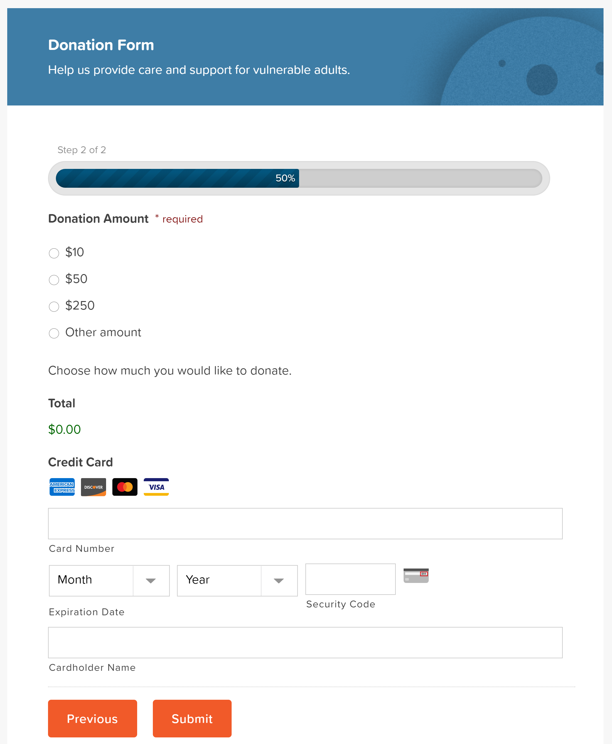 Donation Form