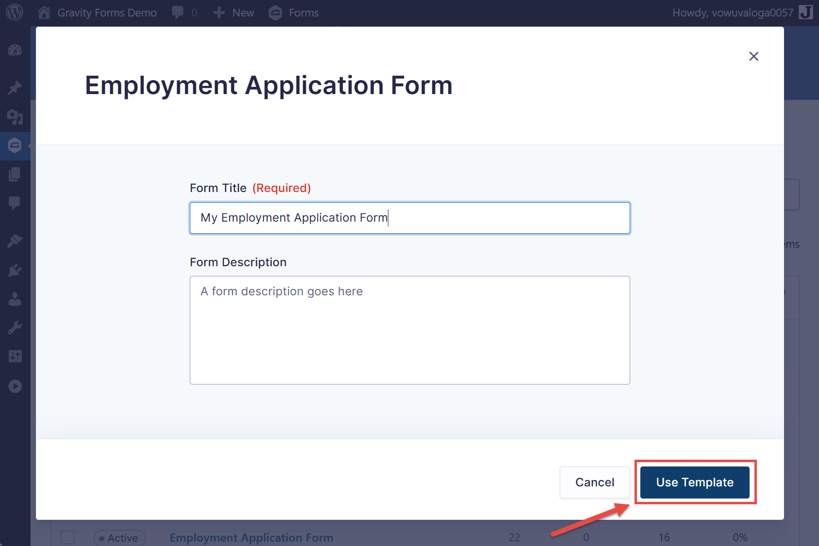 Form Title and Description