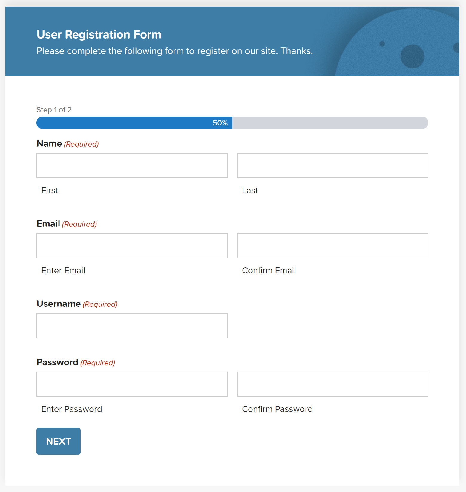 User Registration Form