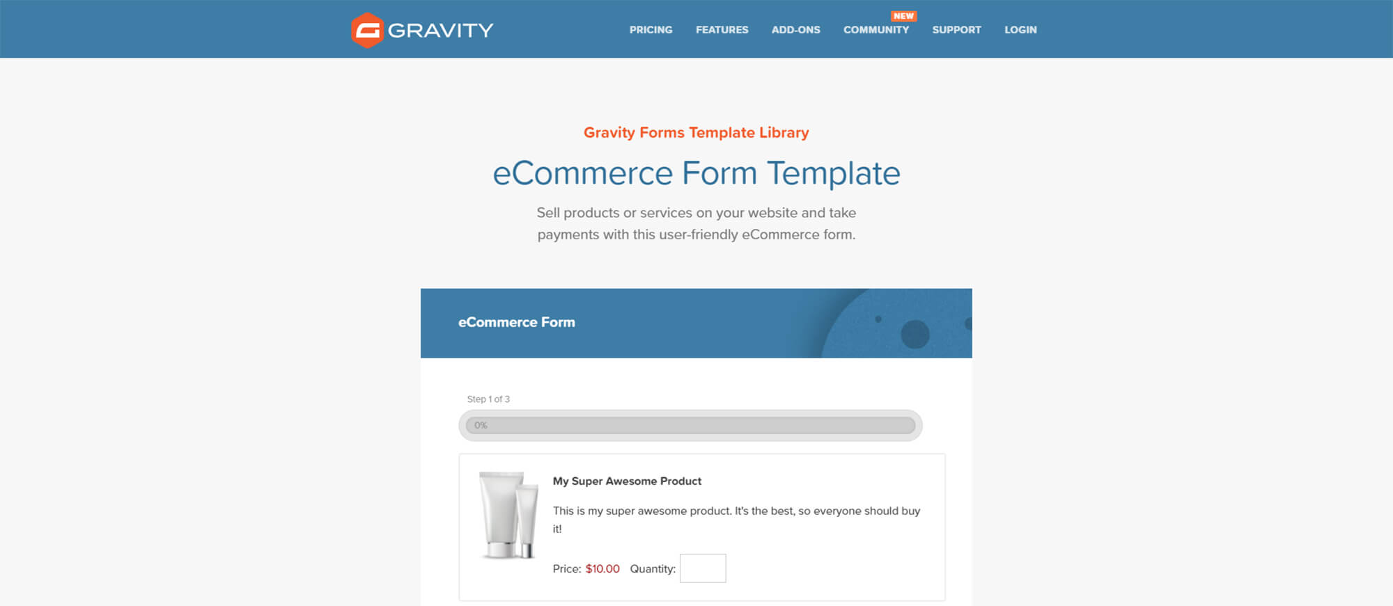 Payment Form Template