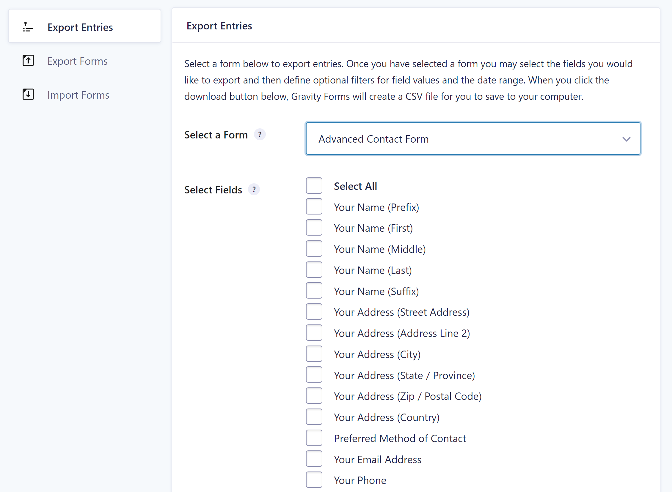 Advanced Contact Form