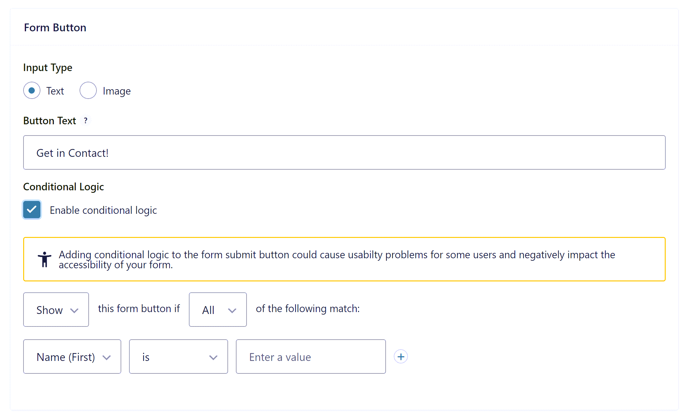 Conditional Logic