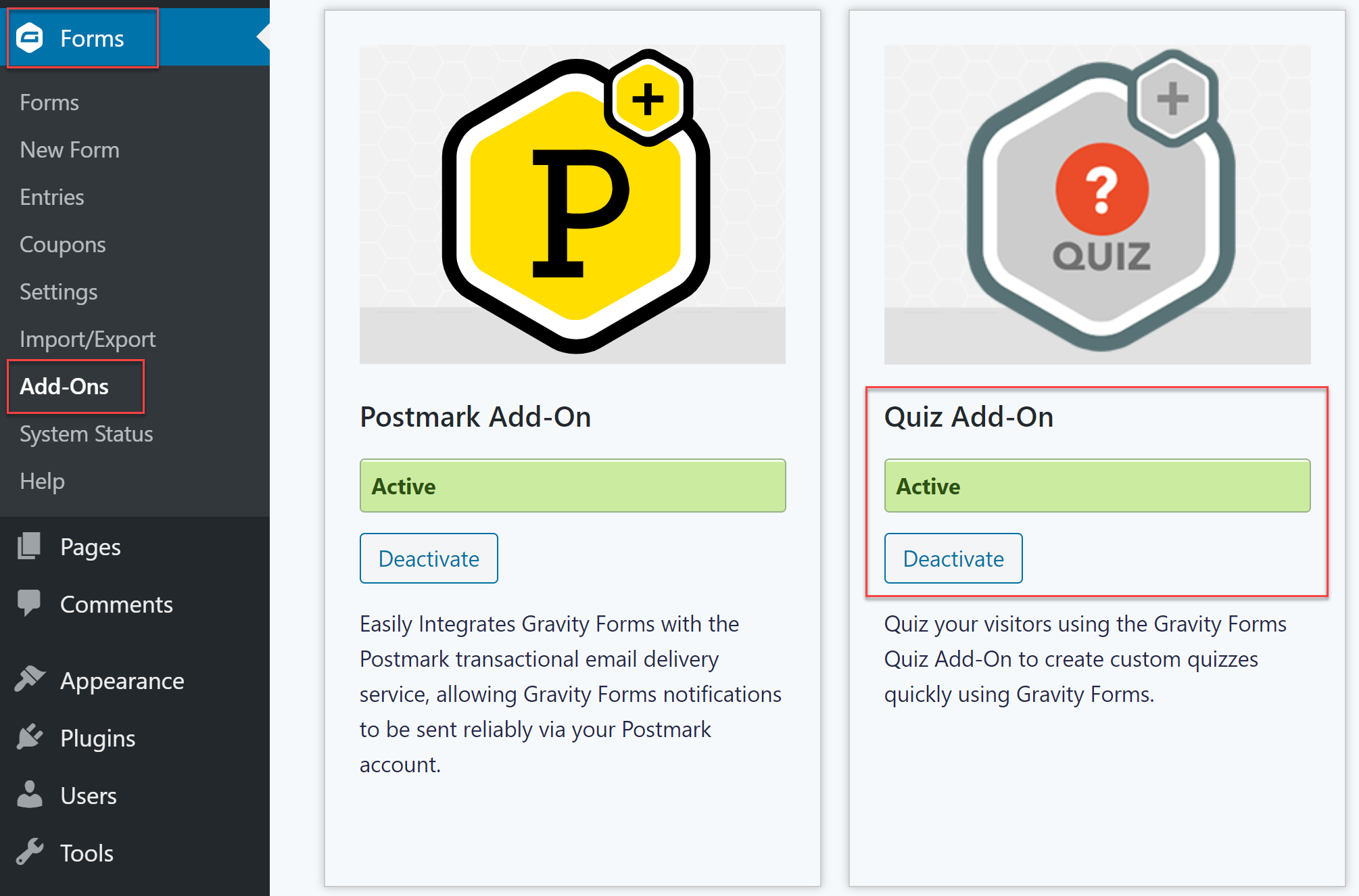 Quiz Add-On