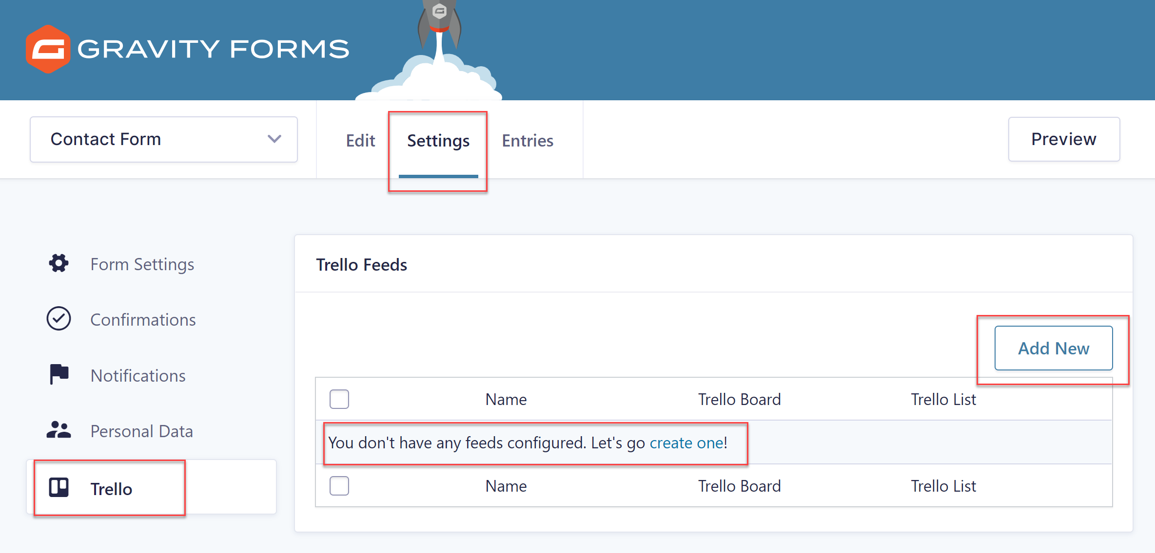 New Trello Feed