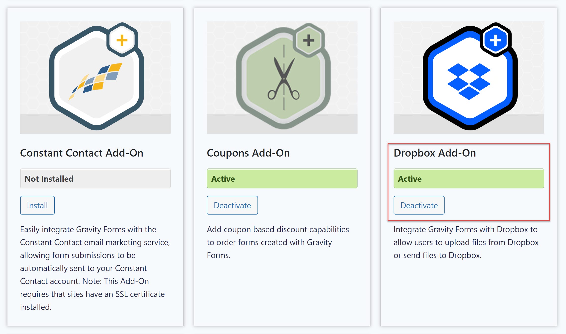 Dropbox Add-On