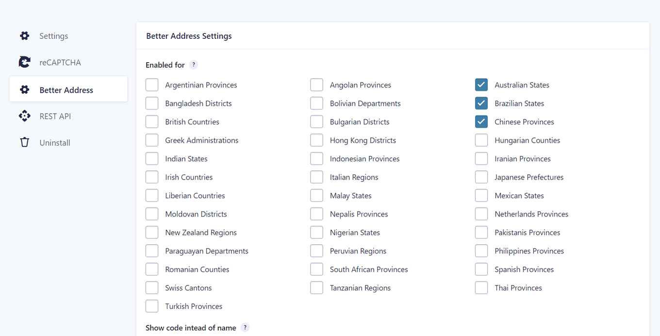 Better Address for Gravity Forms
