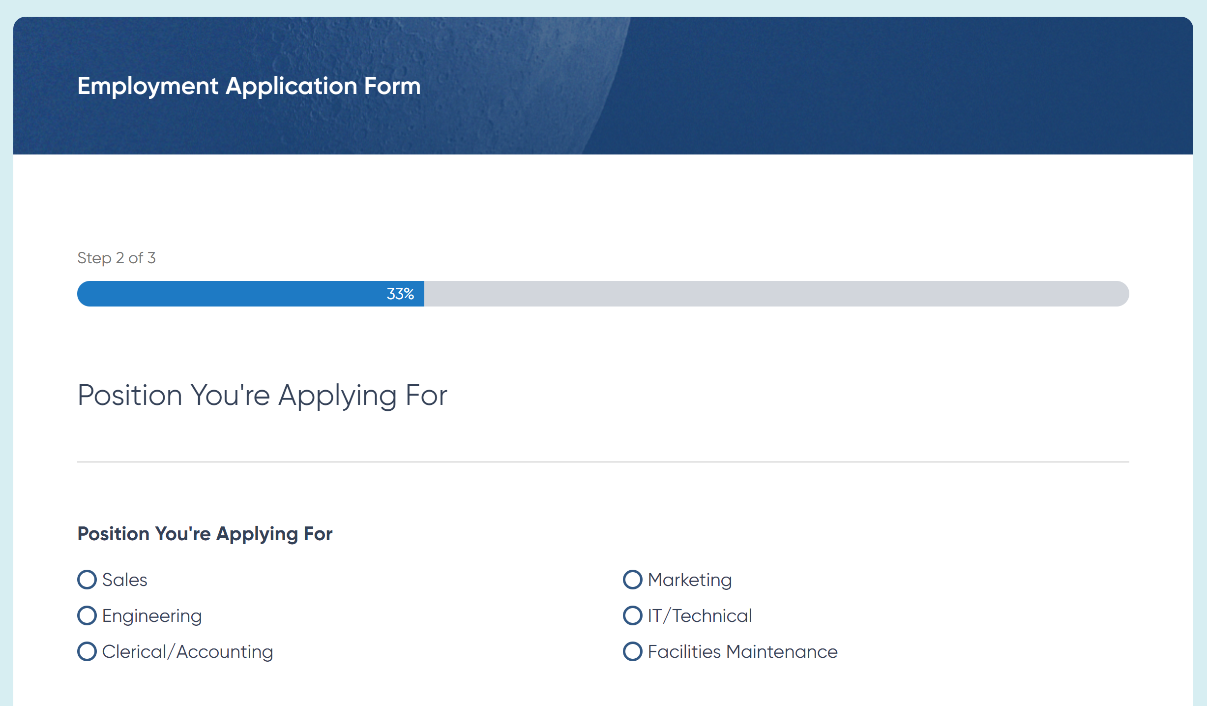 Application Form