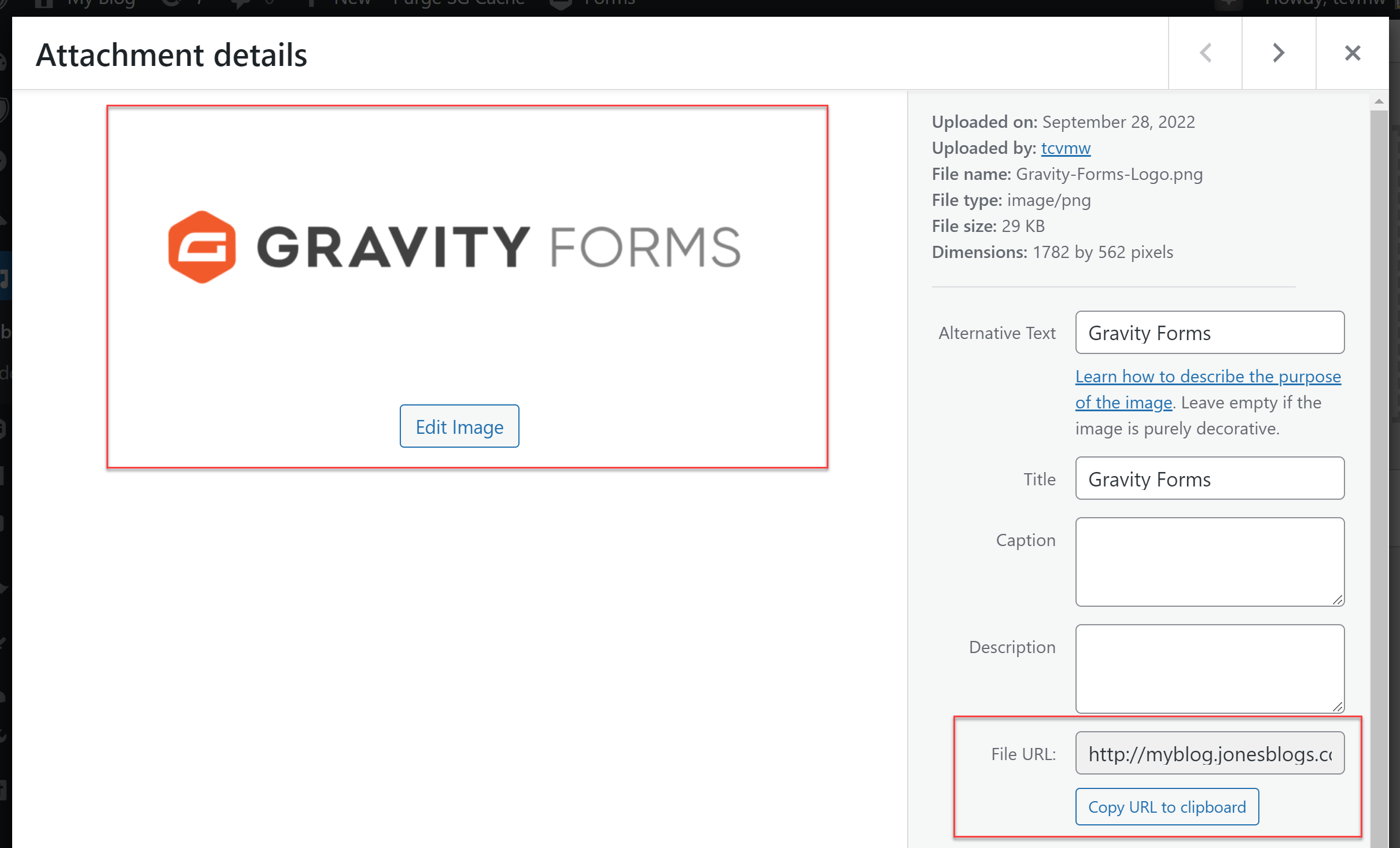 Media Image Gravity Forms