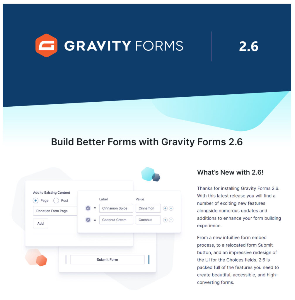 Gravity Forms 2.6 RC 1: It's Time to Test! - Gravity Forms