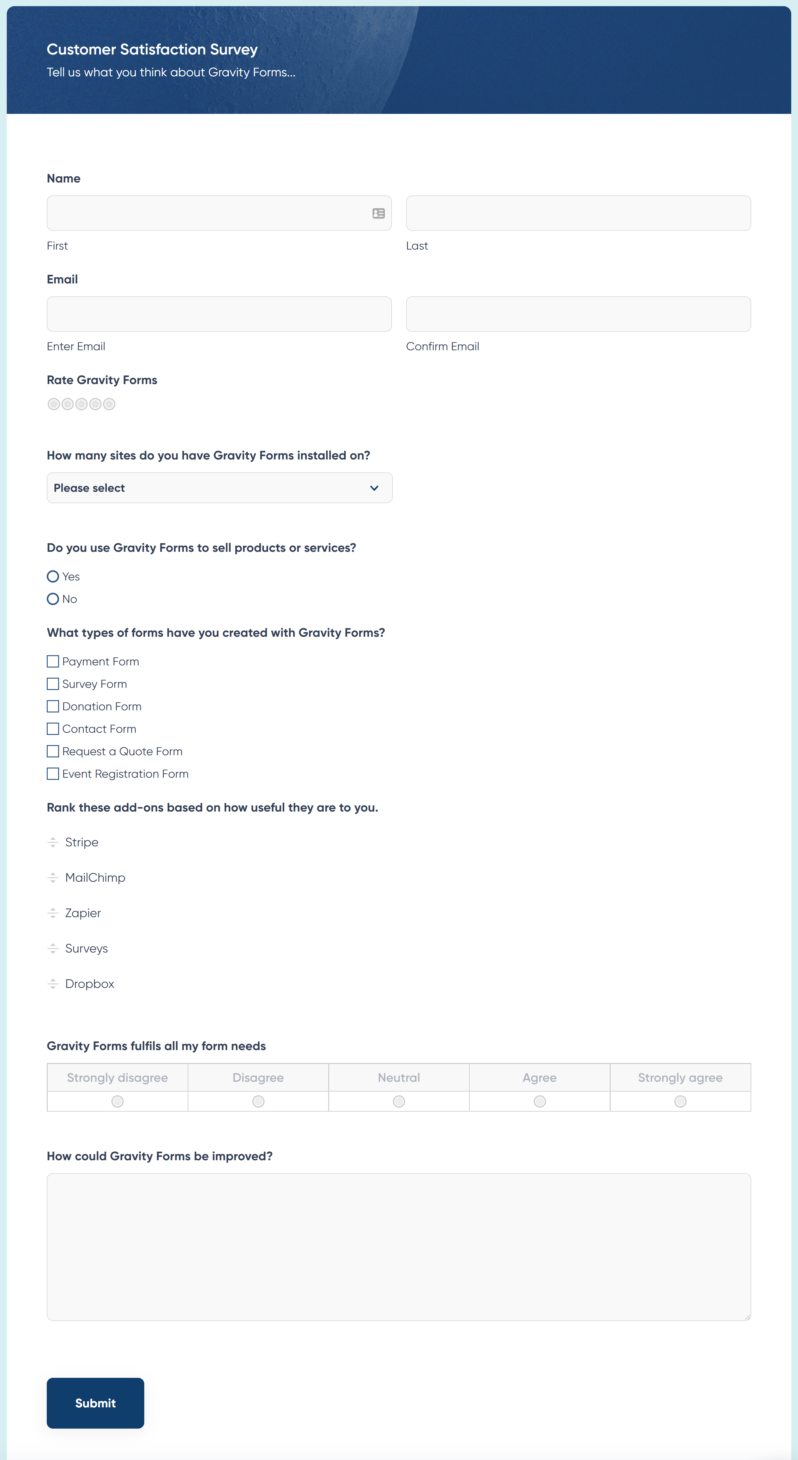 Customer Satisfaction Survey