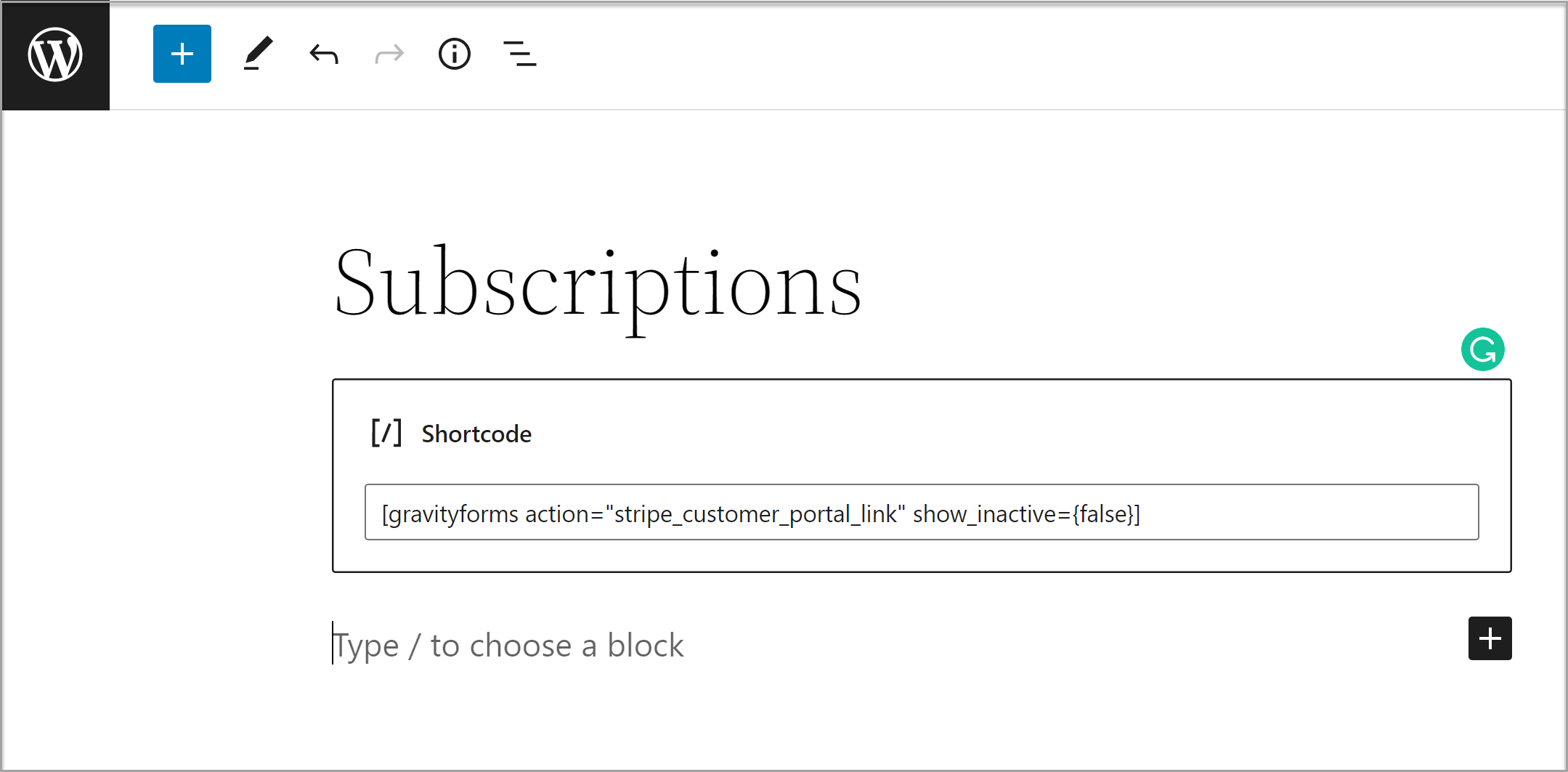 Stripe Subscriptions Option 2