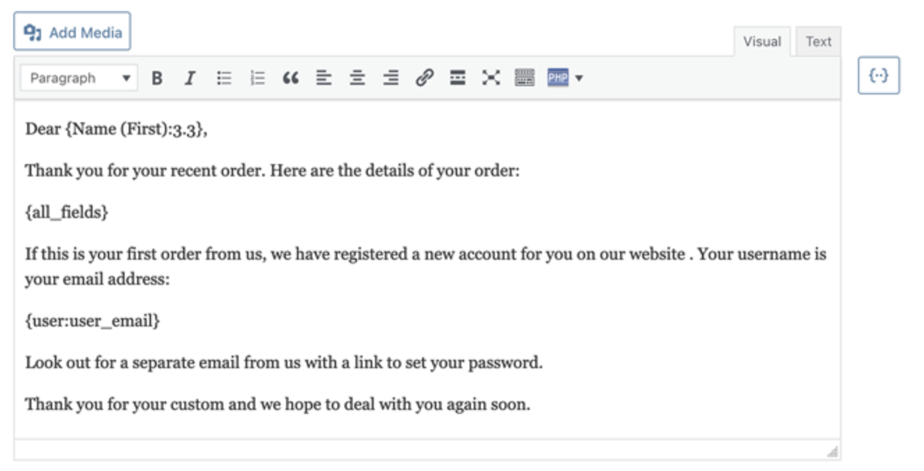 Example Notification