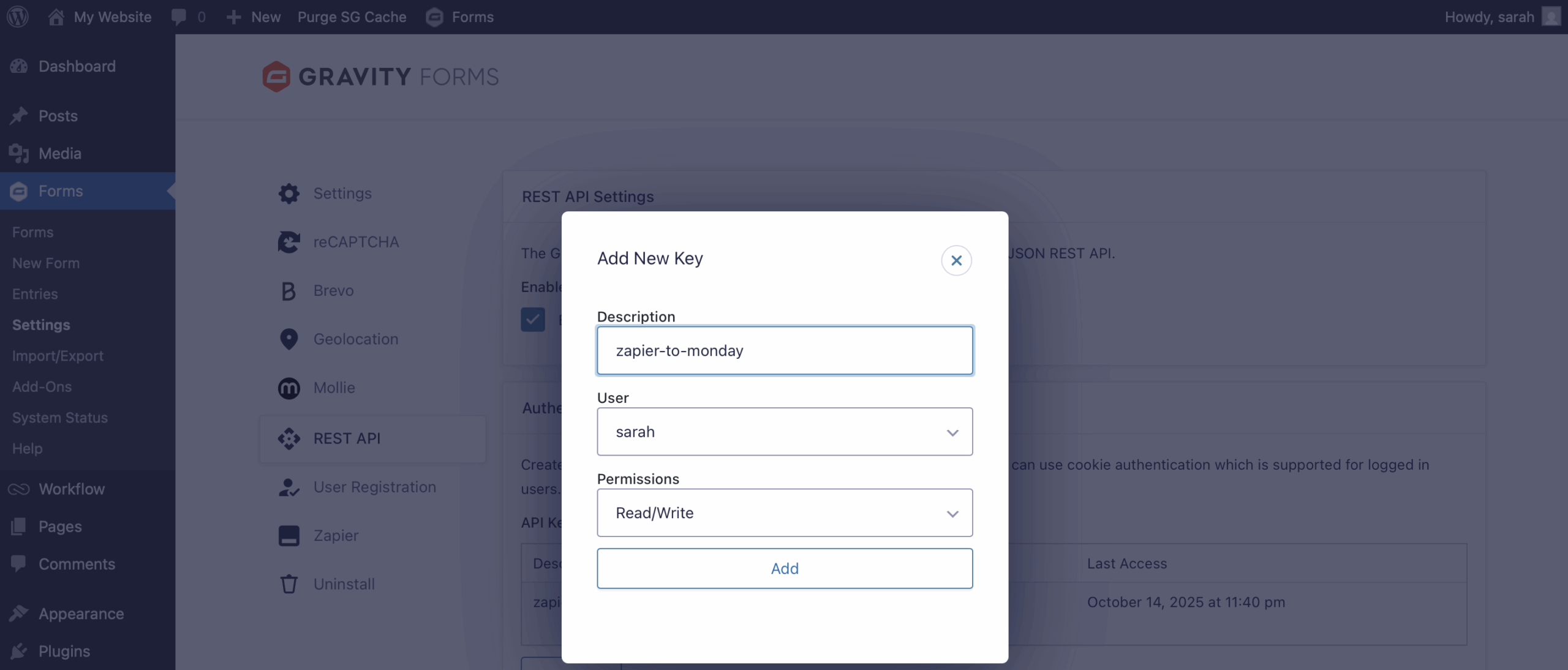 REST API Zapier to Monday