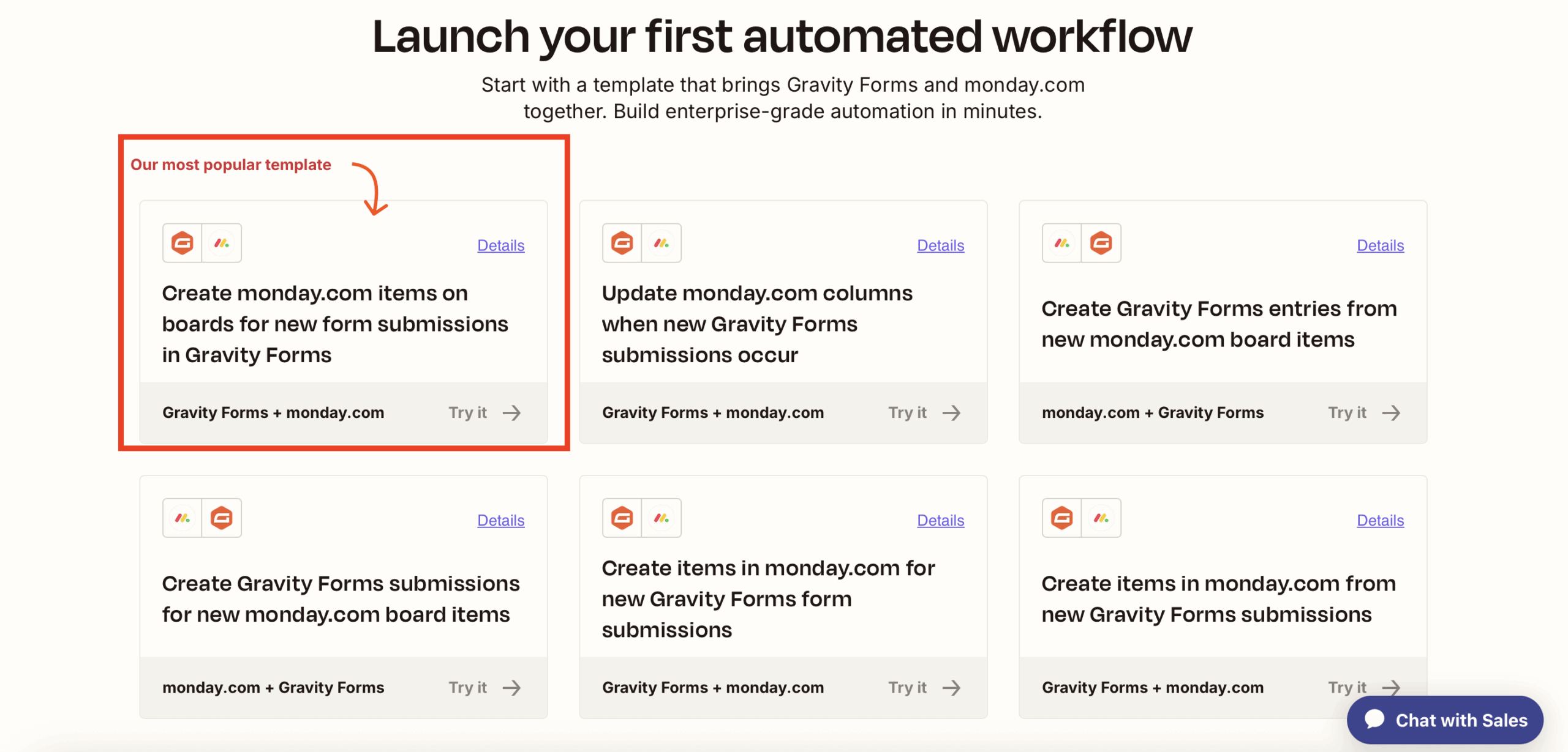 Zapier to Monday Zap templates