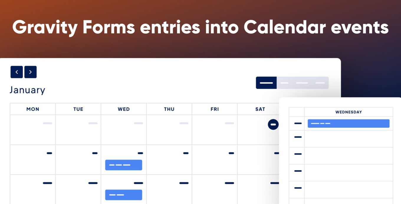 GravityCalendar: Event calendar for Gravity Forms