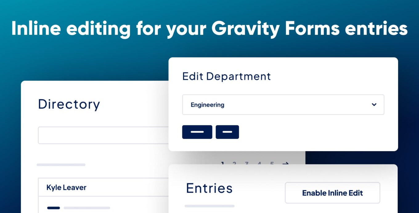 GravityEdit: Faster Entry Editing