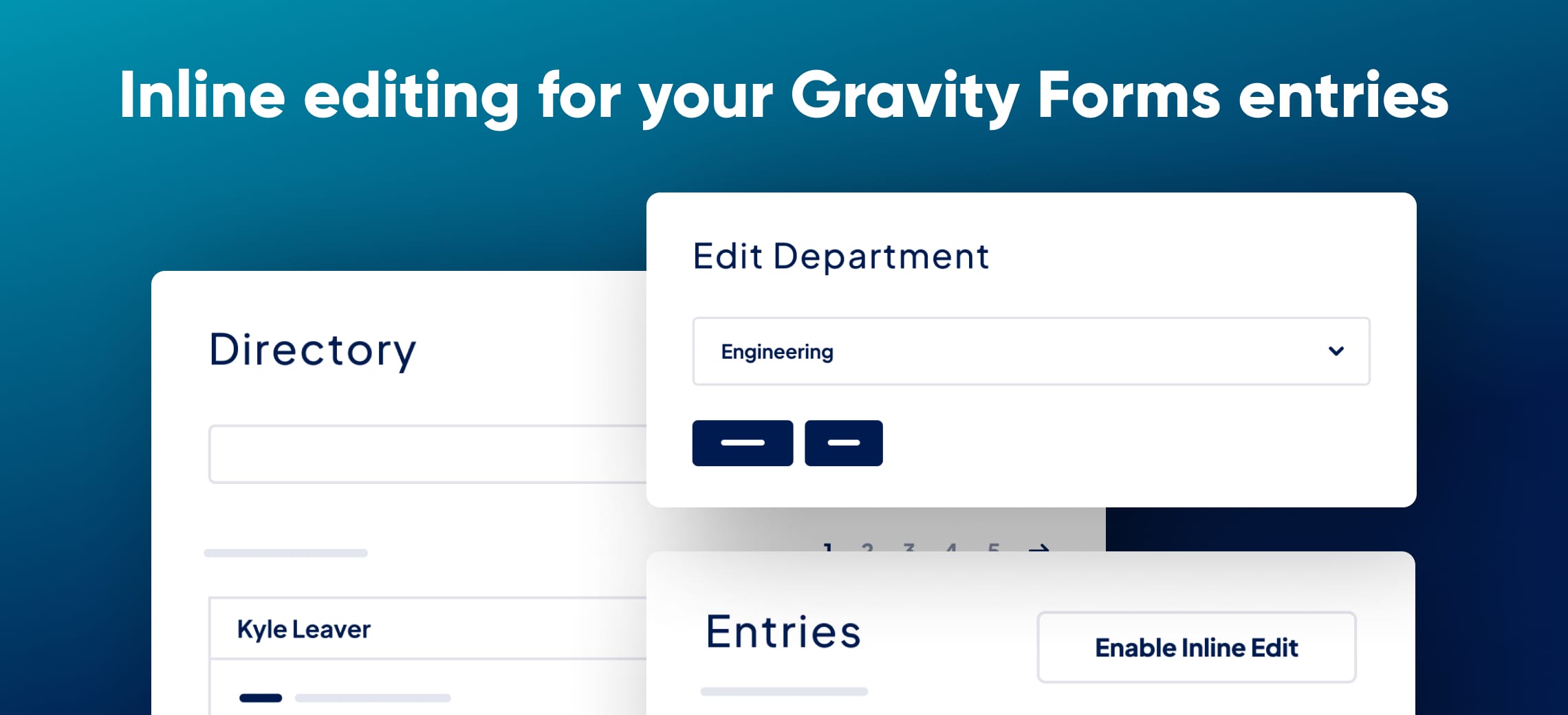 GravityEdit: Faster Entry Editing