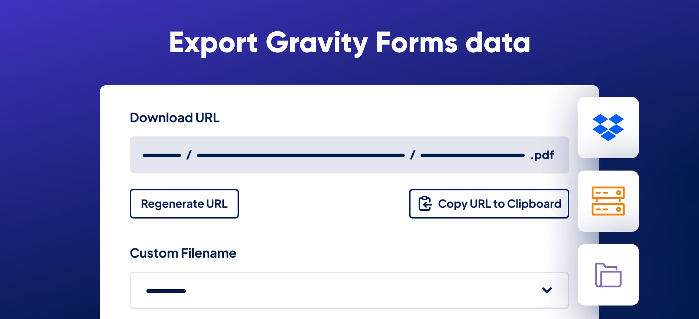 GravityExport: Entry Reports for Excel, PDF, Dropbox