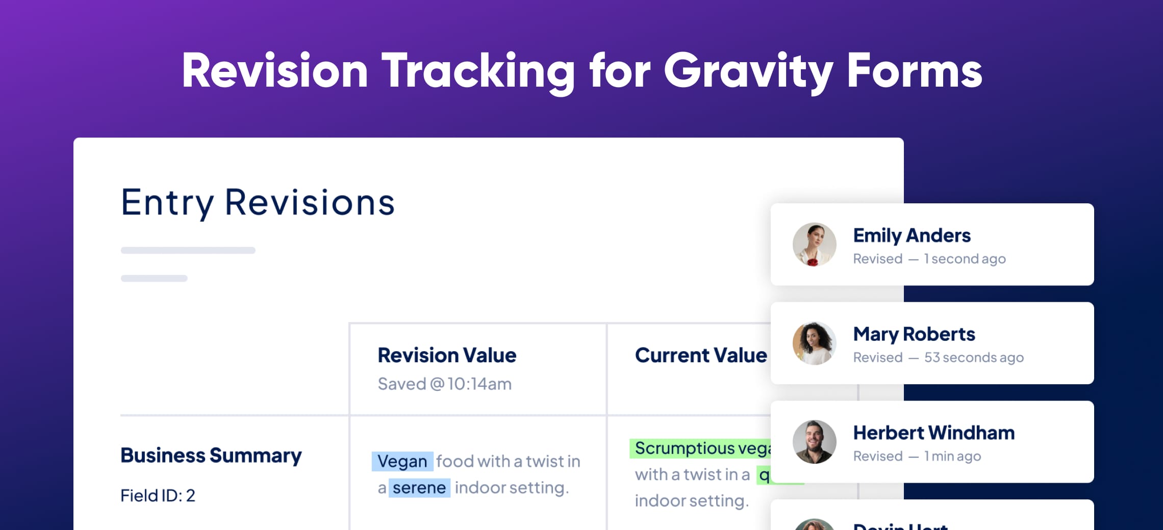GravityRevisions: Manage form and entry revisions