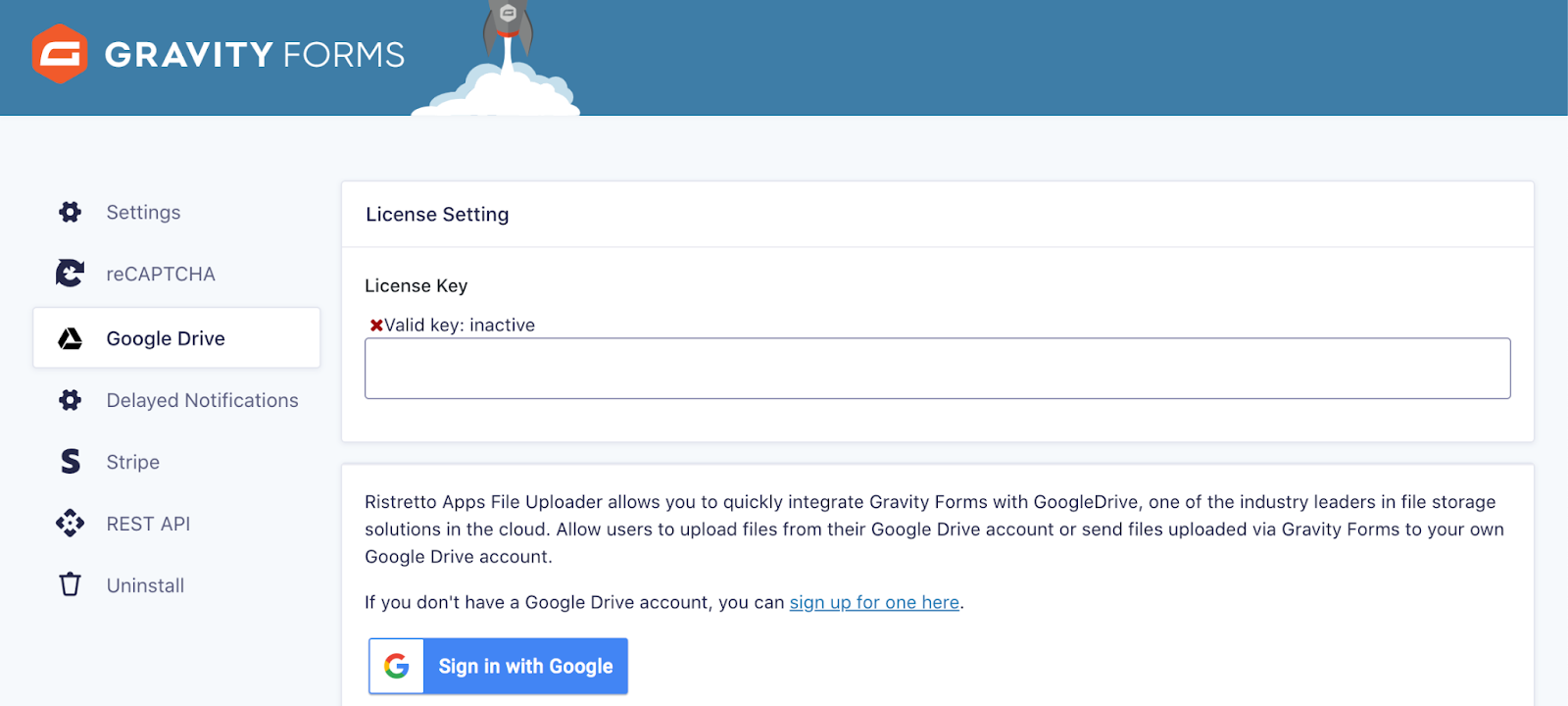 License Settings