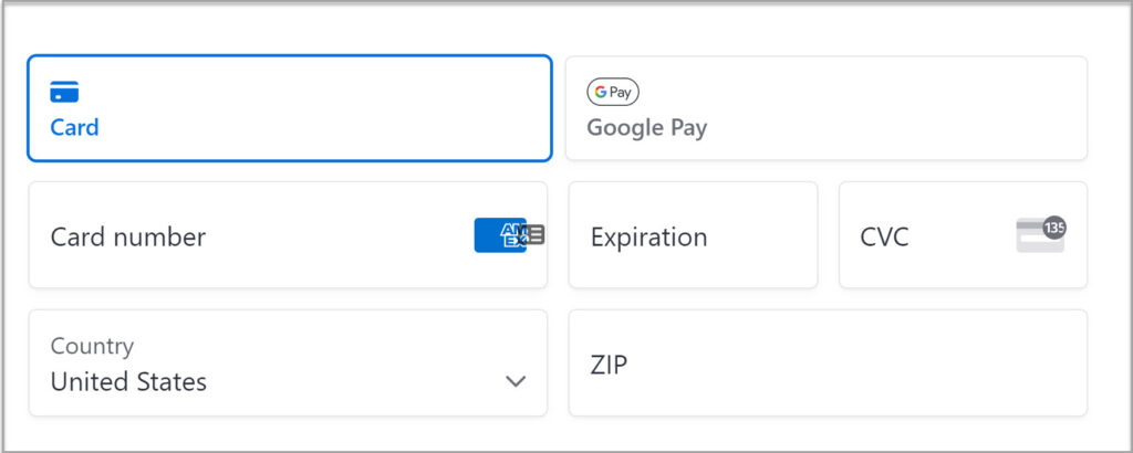 Stripe Payment Element
