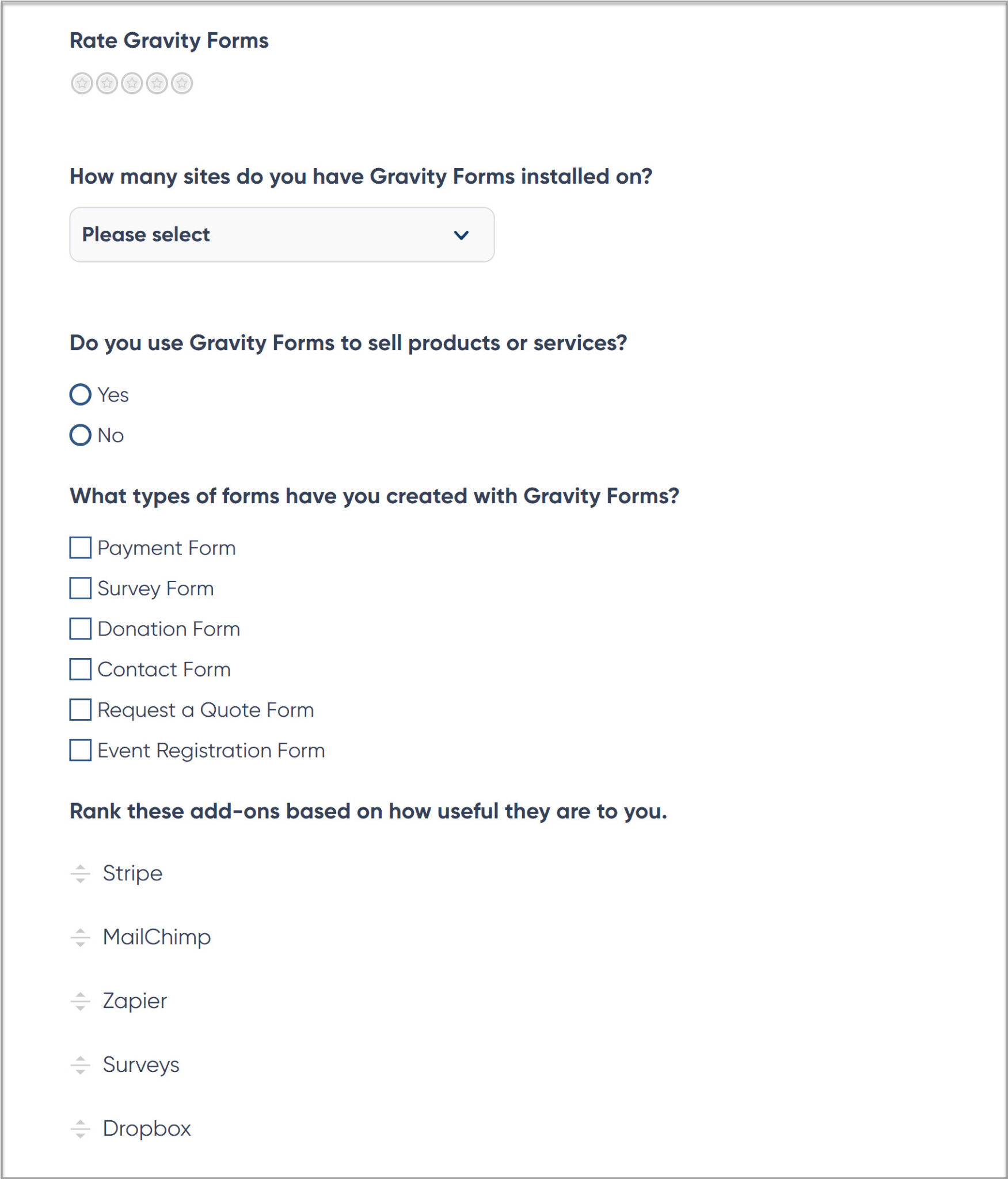 5 Types of Forms your WordPress Website Needs - Gravity Forms