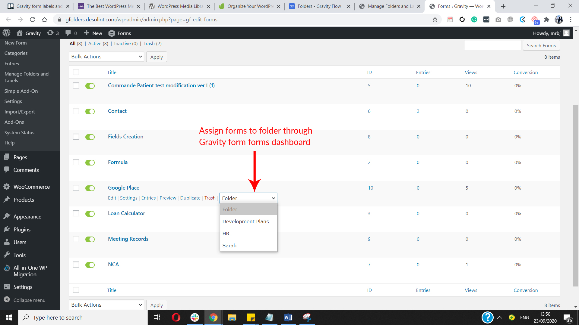 Manage Folders and Labels