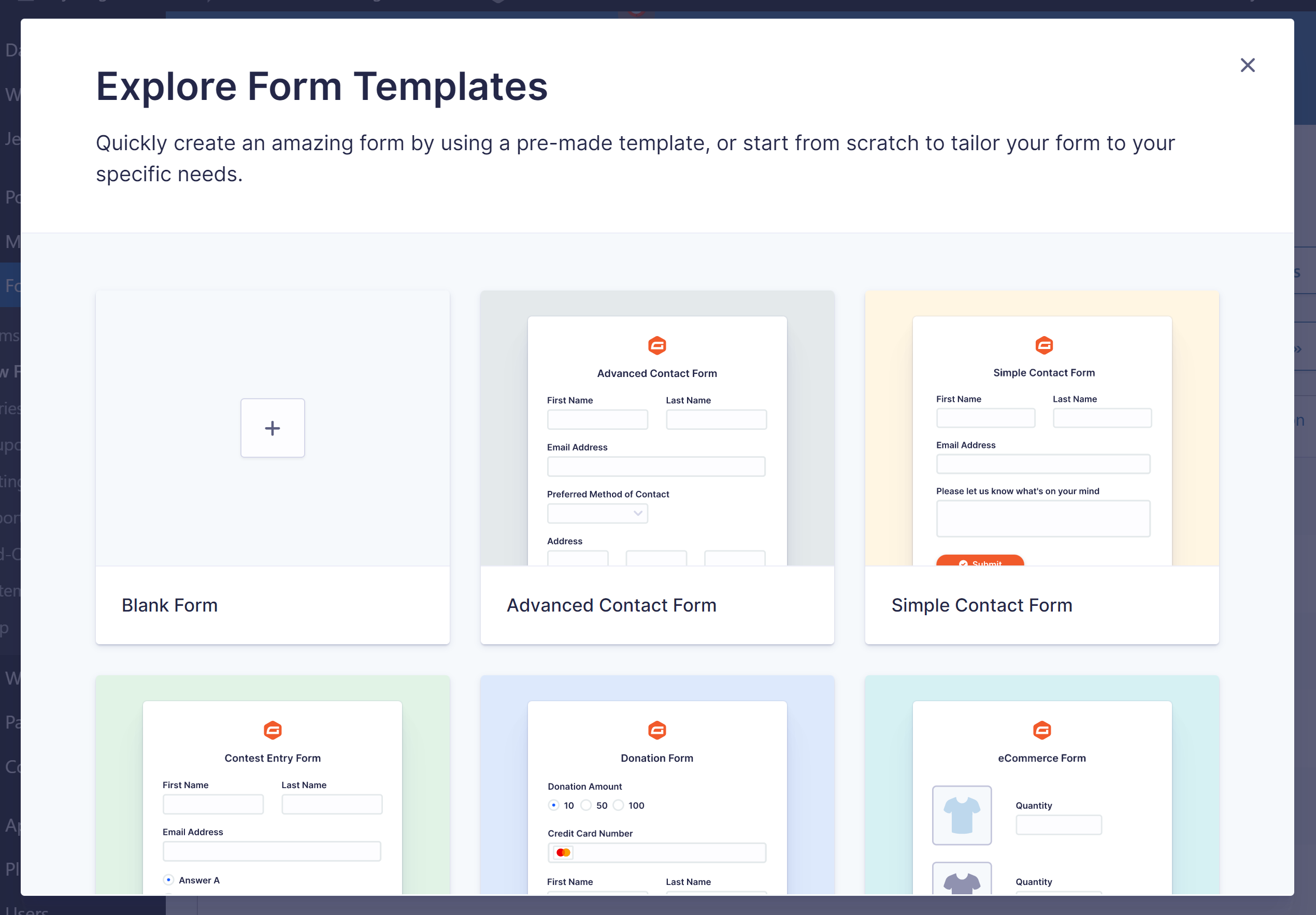 Explore Form Templates