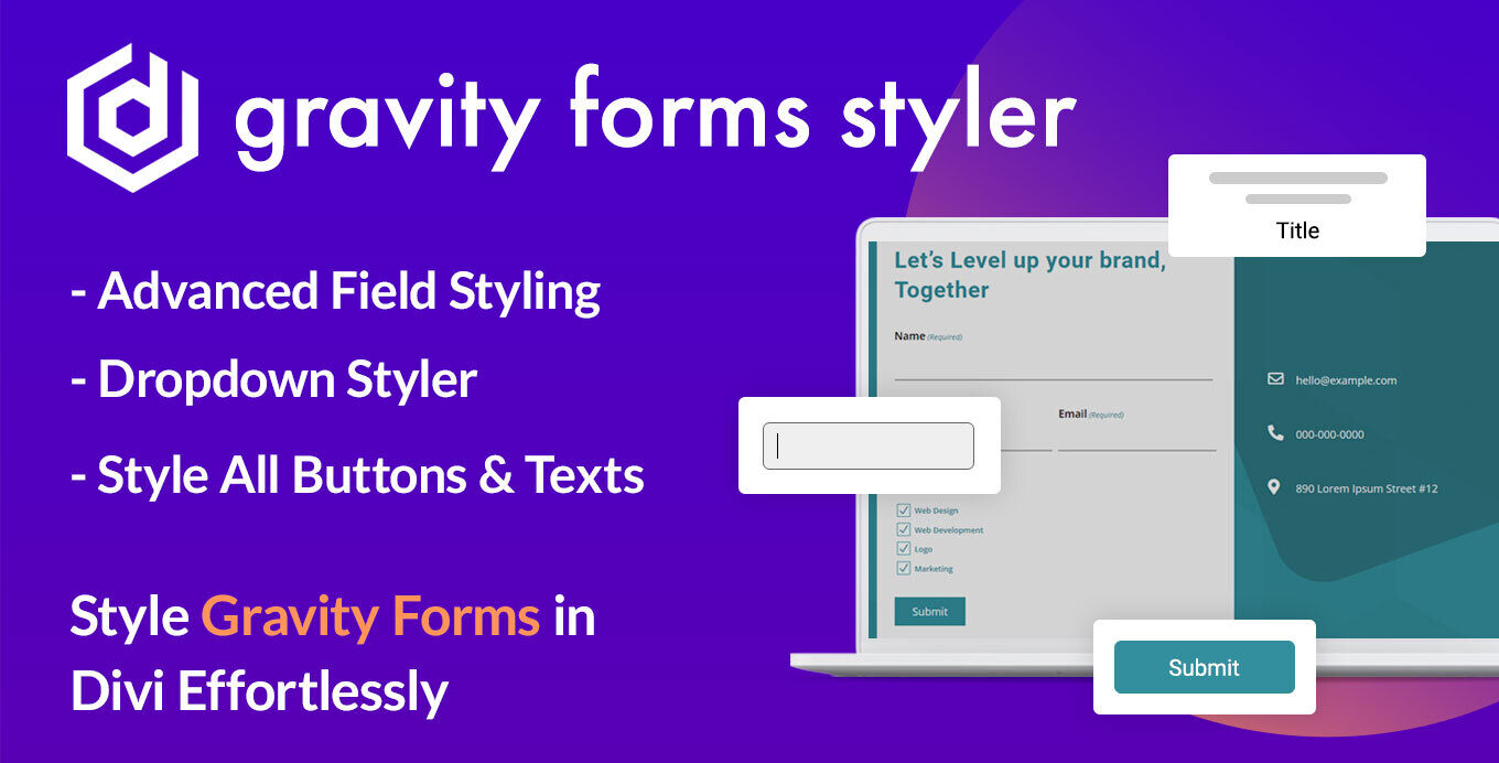 Gravity Forms Styler For Divi