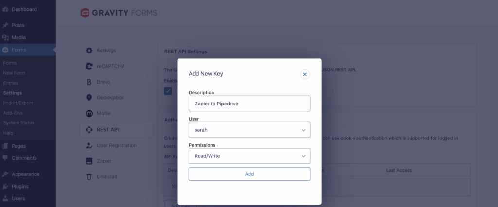 WordPress Pipedrive integration: Get started with Gravity Forms and Zapier