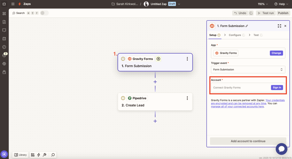 WordPress Pipedrive integration: Get started with Gravity Forms and Zapier