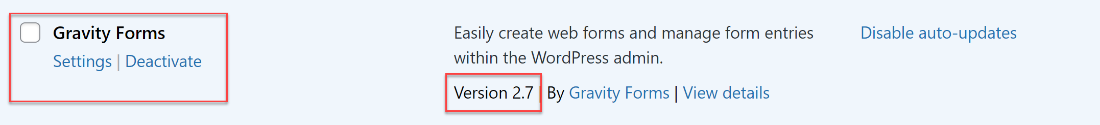 Gravity Forms 2.7 WP Admin