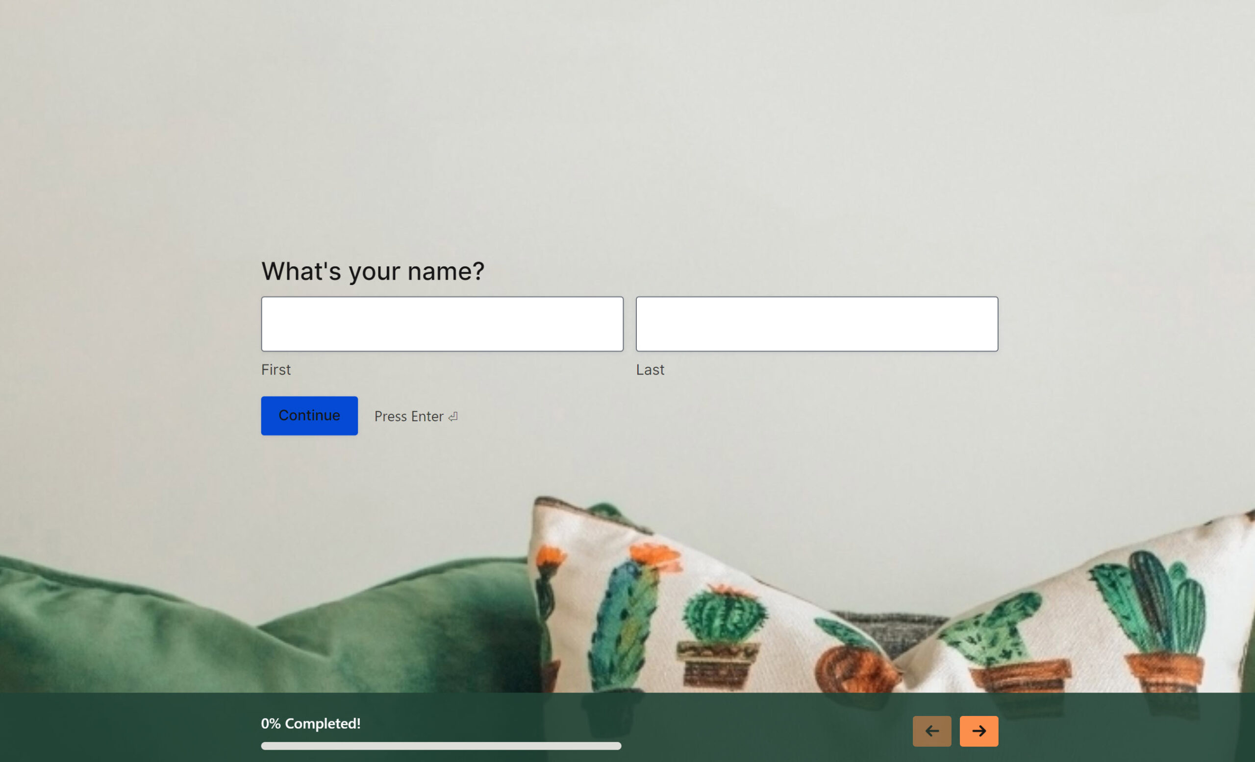 Conversational Forms Example
