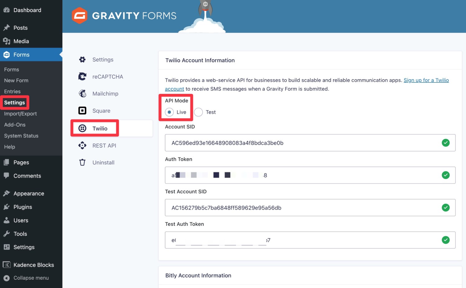 Enable live mode to send real text messages