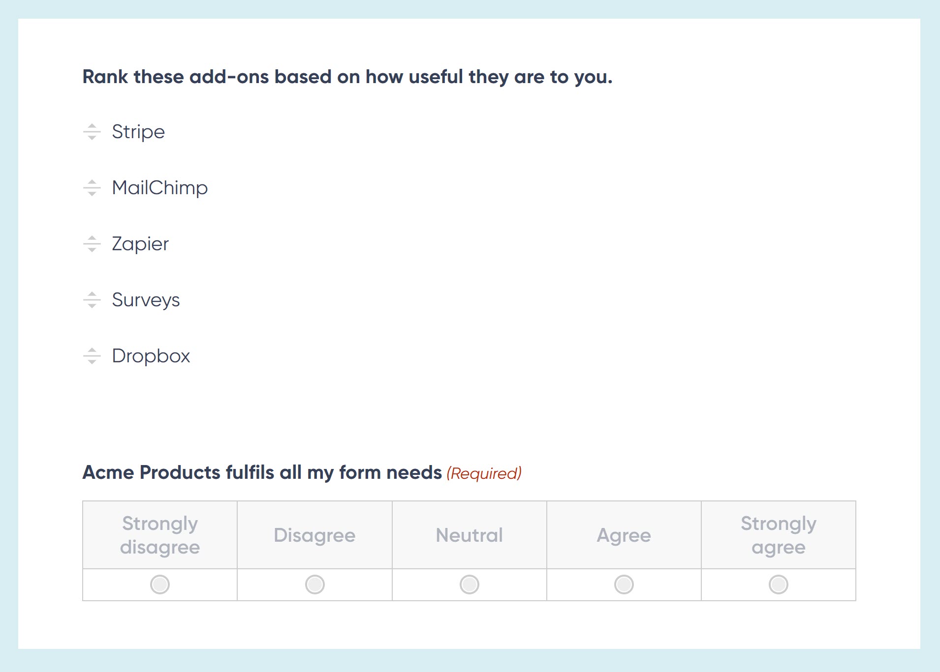 Survey Business