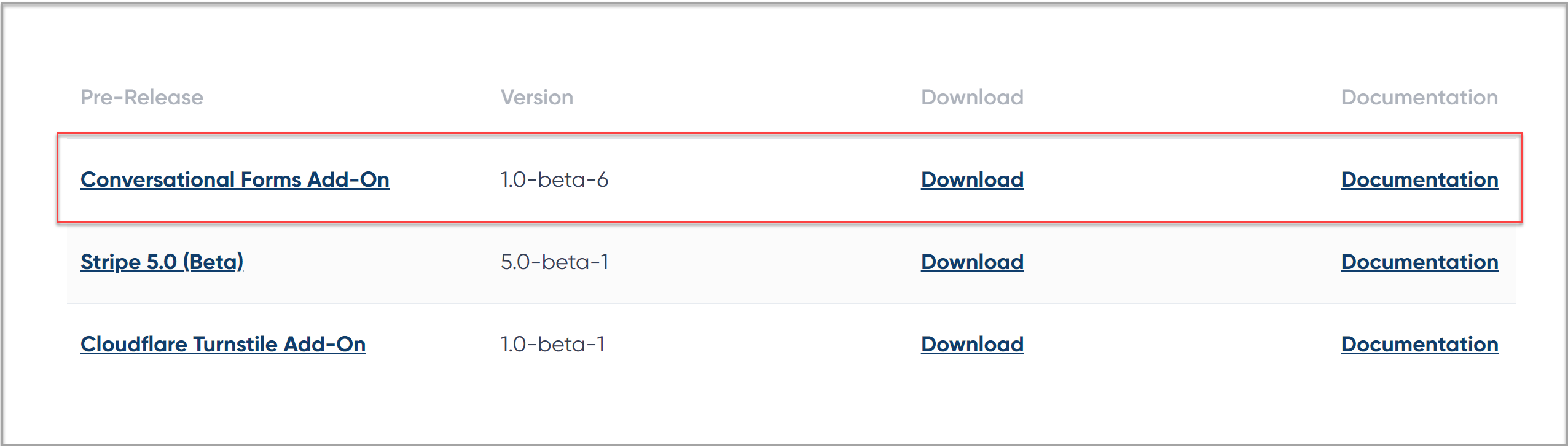 Conversational Forms beta 6 download