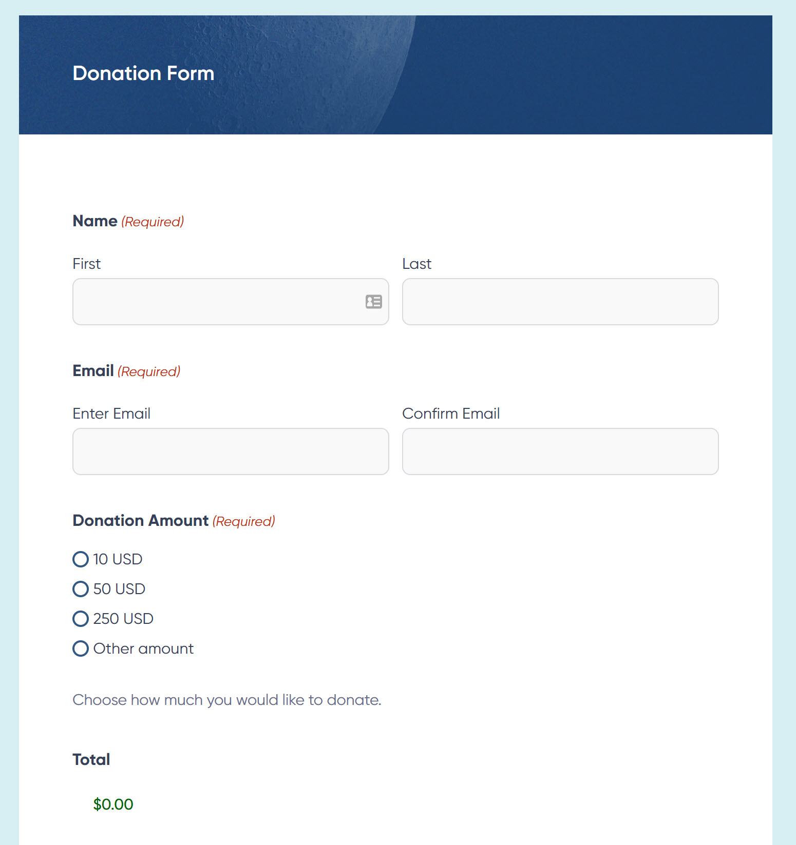 Donation Form Nonprofit