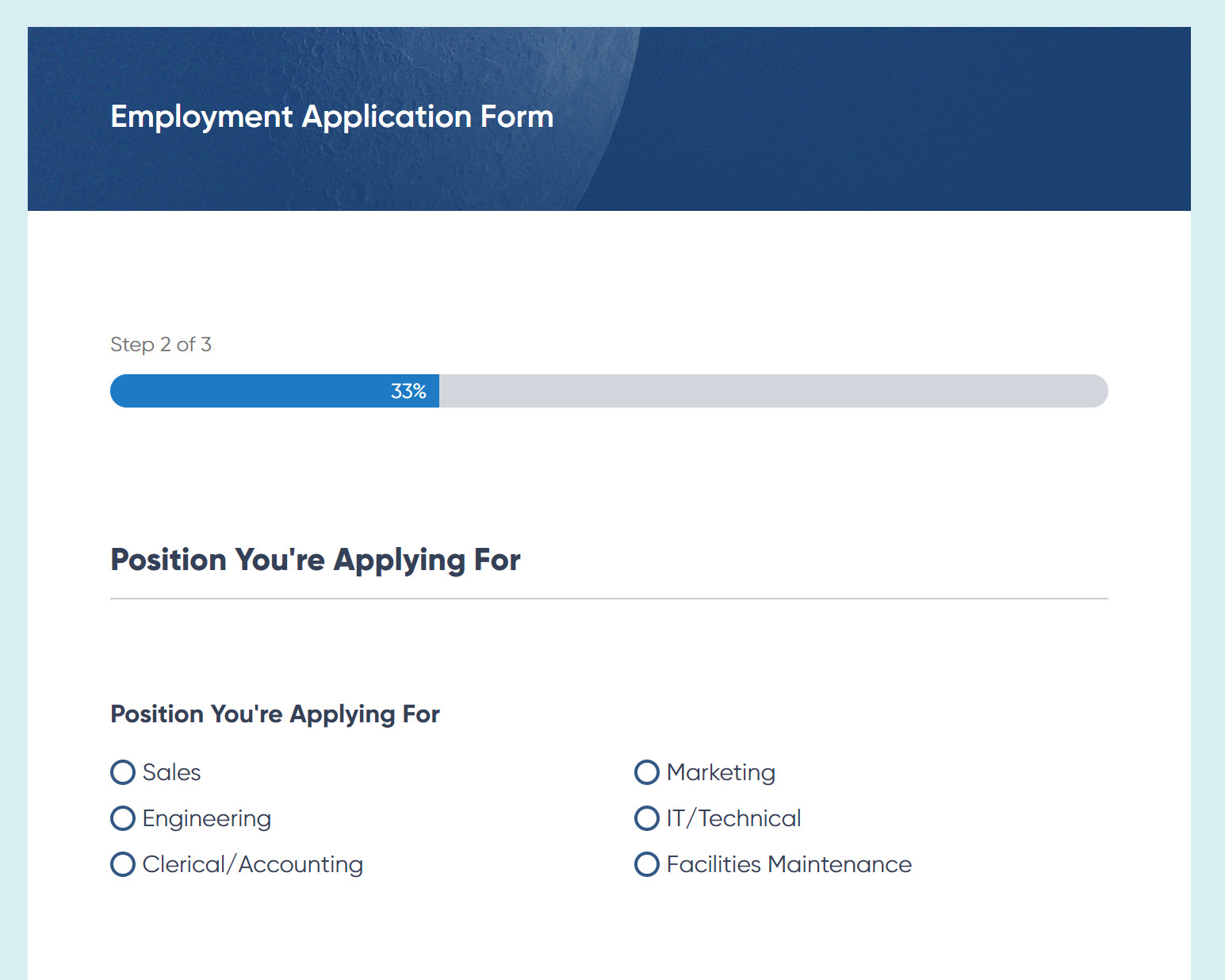 Job Application
