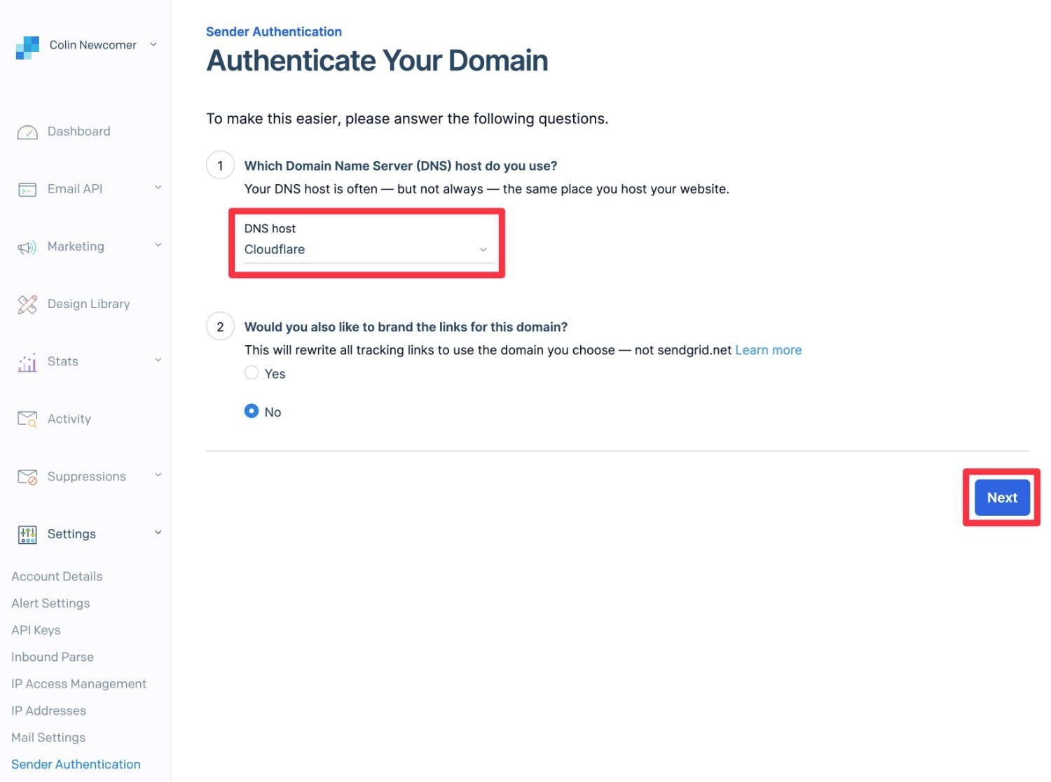 Choose DNS service