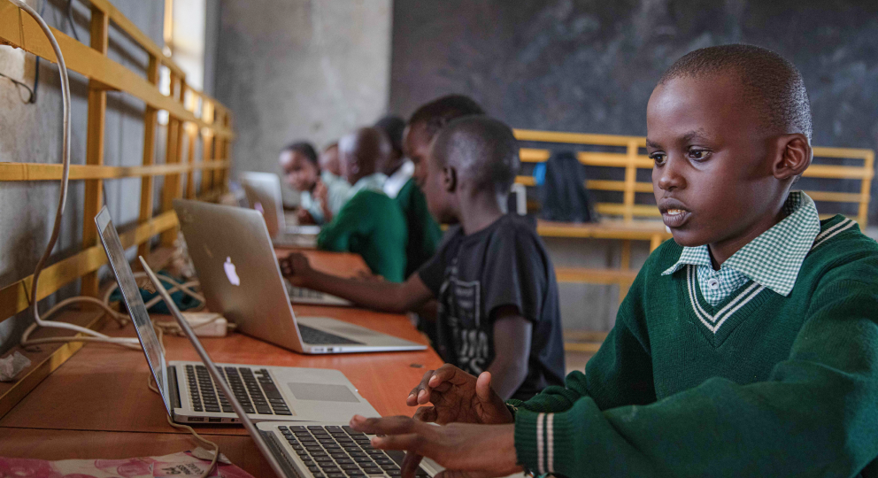 children using computers
