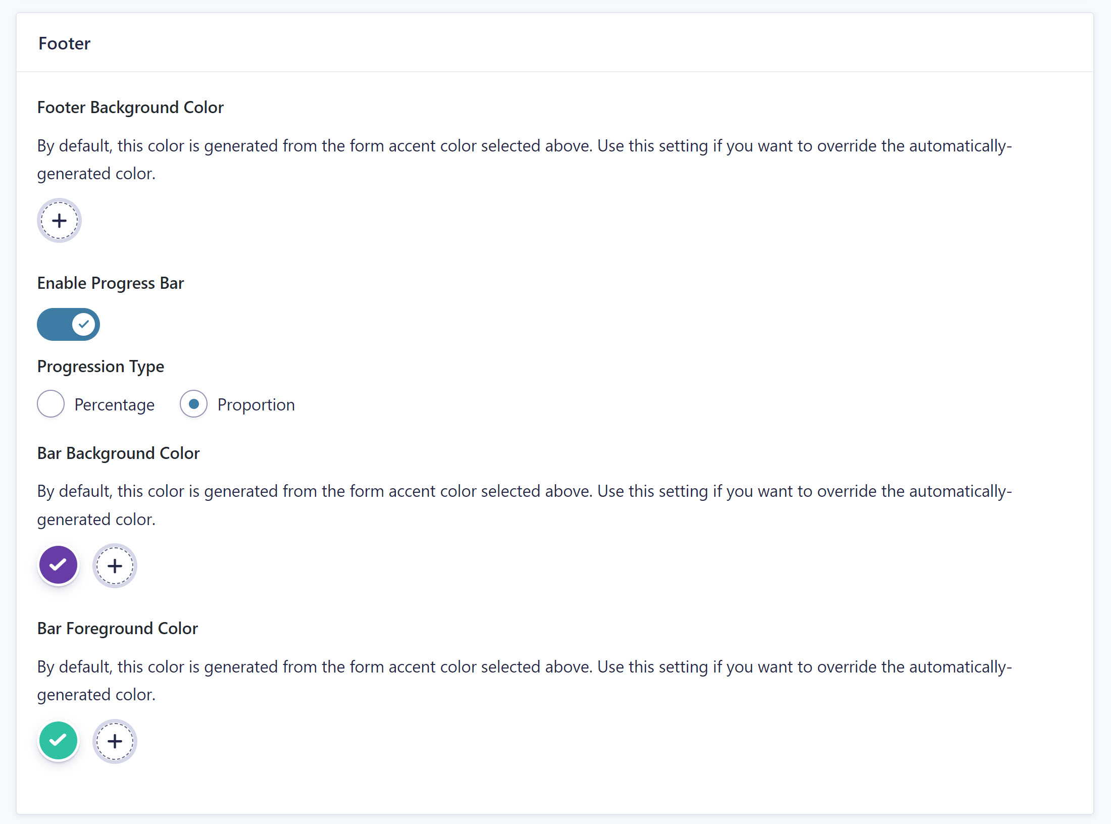 Conversational Forms Progress Bar