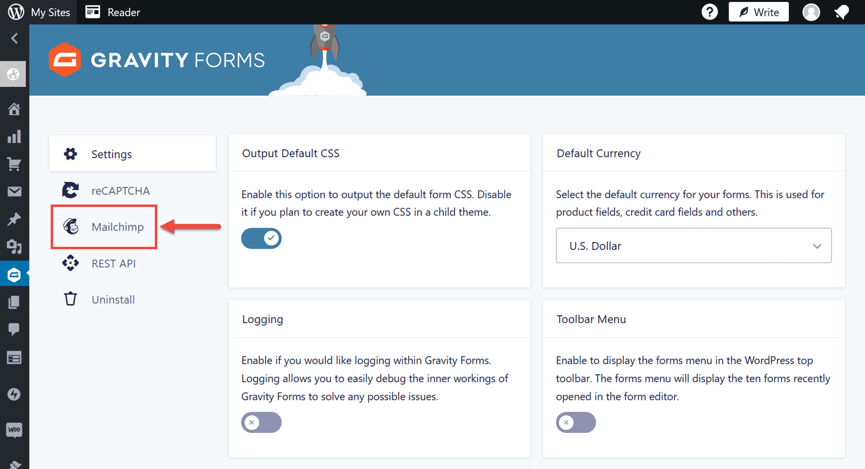 Mailchimp Button