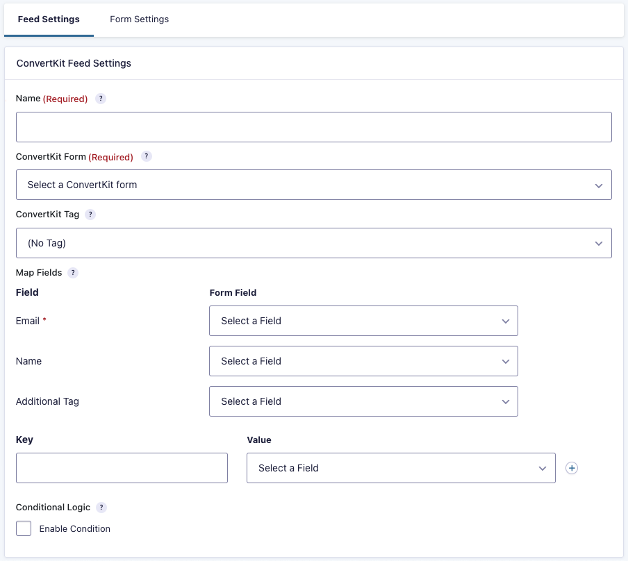 ConvertKit Add-On Feed