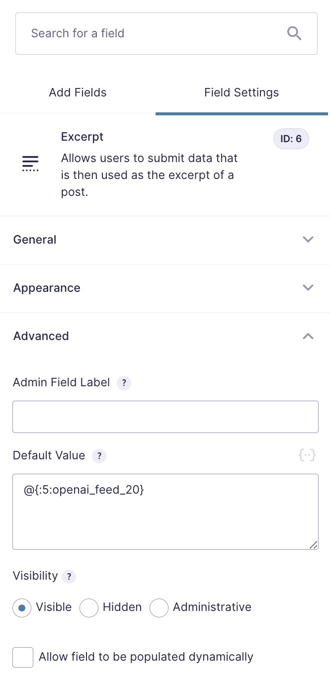 Live Merge Tag