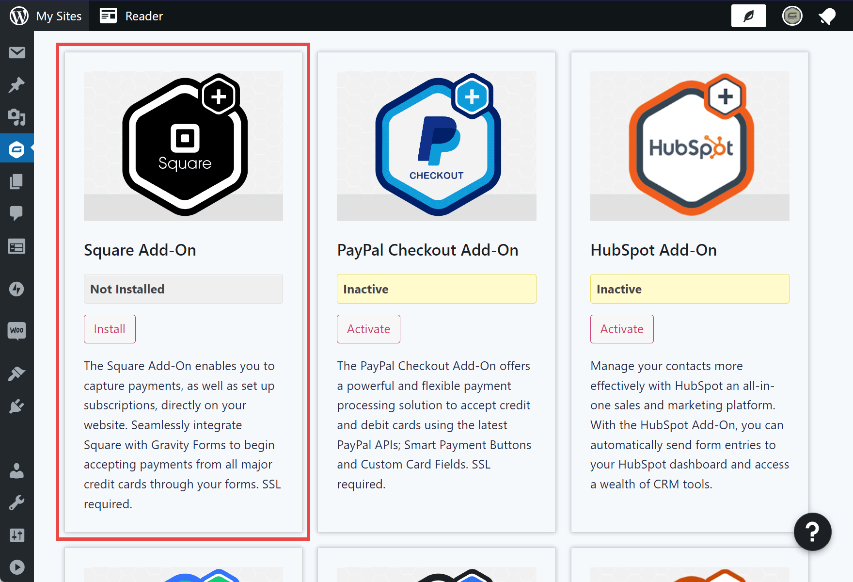 Square Add-On