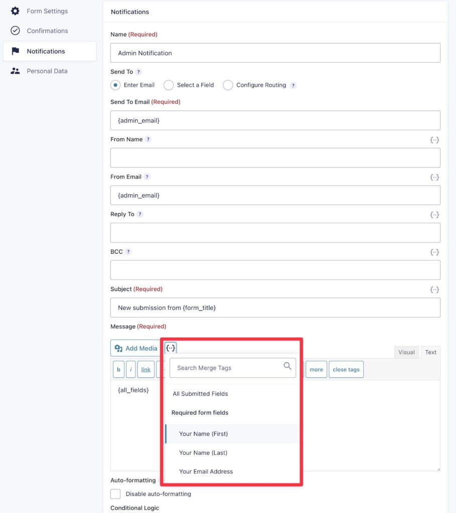 Create a WordPress Contact Form 2025 - Gravity Forms