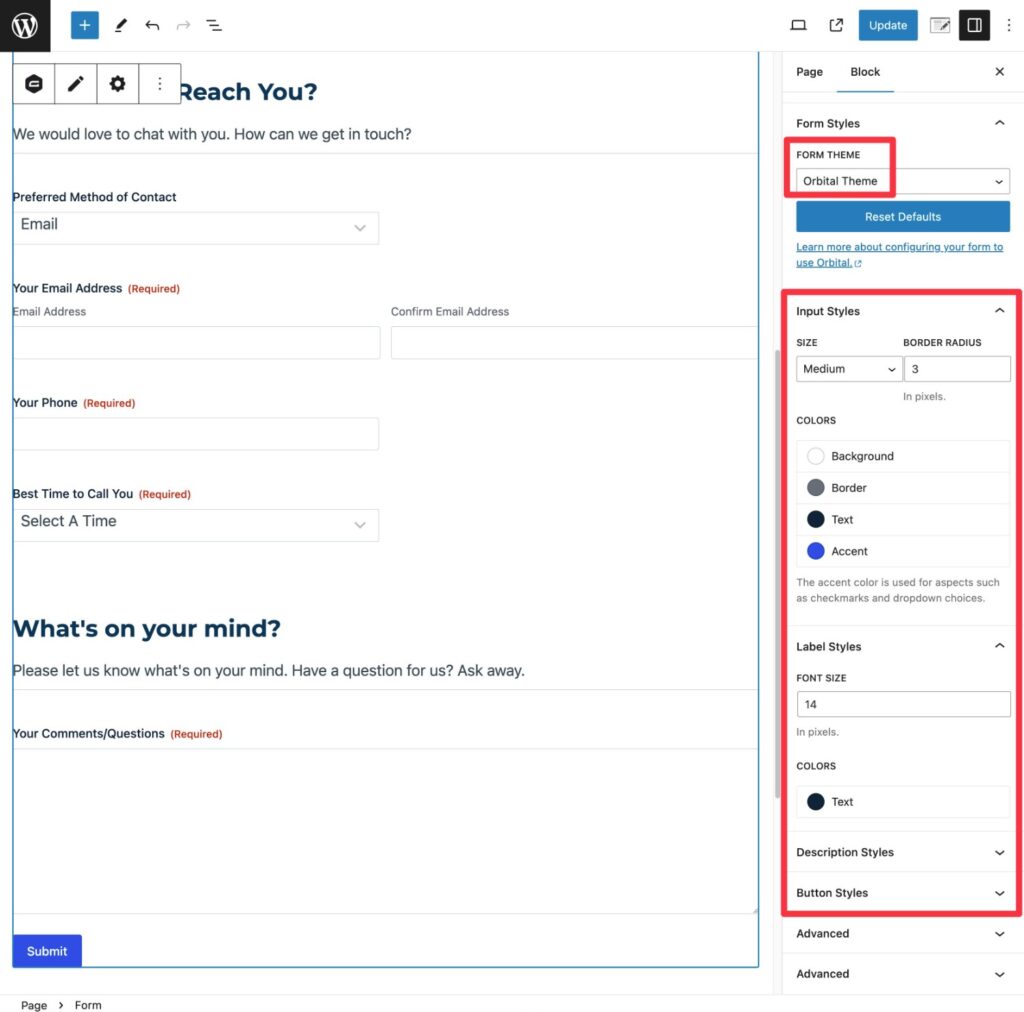 Create a WordPress Contact Form 2025 - Gravity Forms