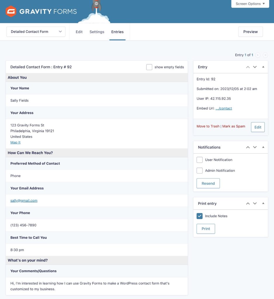 Create a WordPress Contact Form 2025 - Gravity Forms