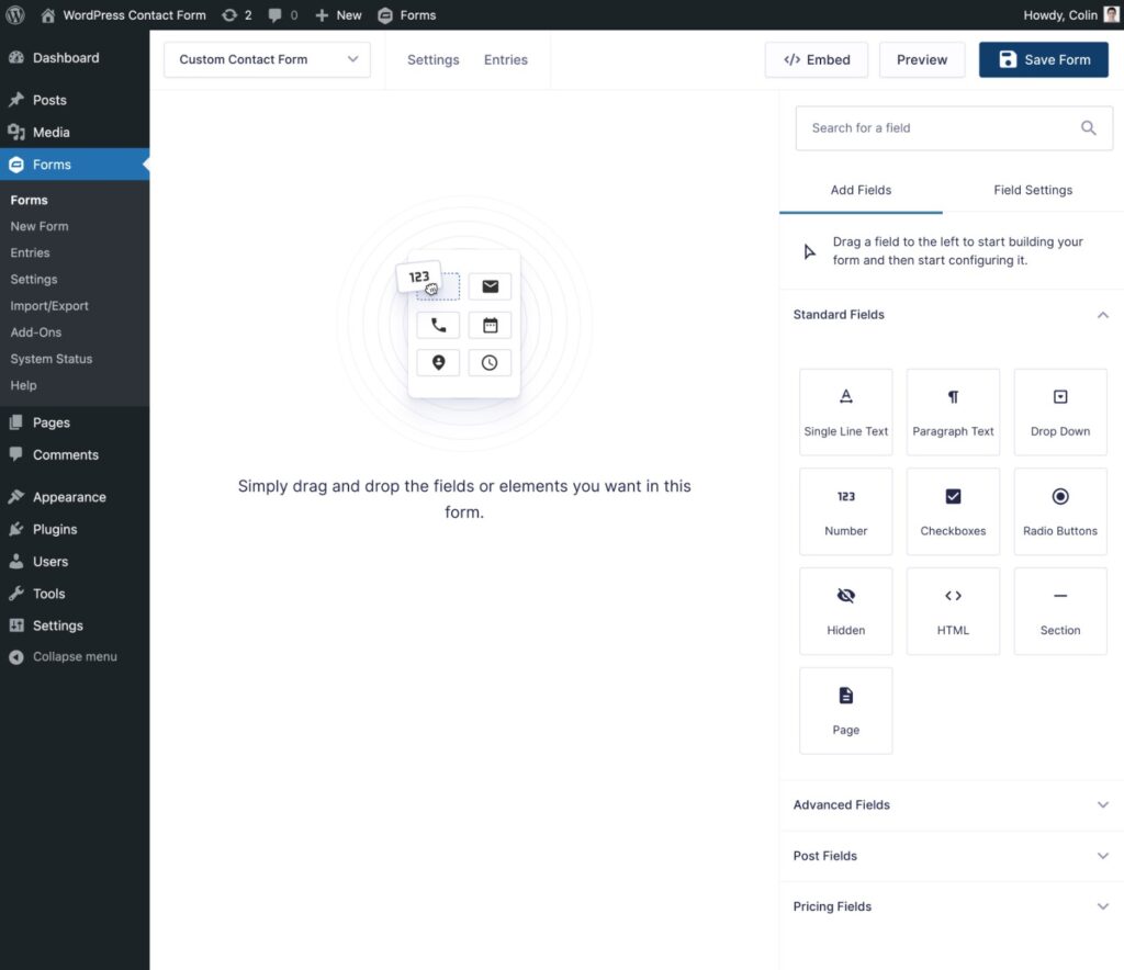 Create a WordPress Contact Form 2025 - Gravity Forms