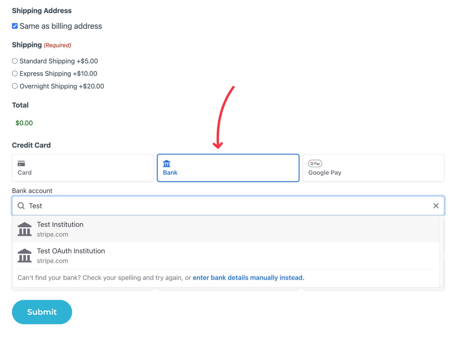 How to accept ACH payments online using Gravity Forms